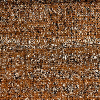 Woven fabric texture, earthy brown and gold, irregular speckled pattern with coarse open weave and visible yarn grid structure.